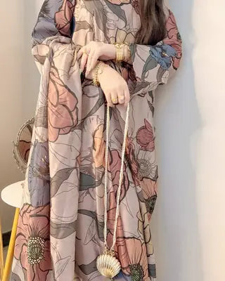 Elegant Floral Printed Dress