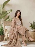 Taupe Beige Embroidered 3-Piece Suit